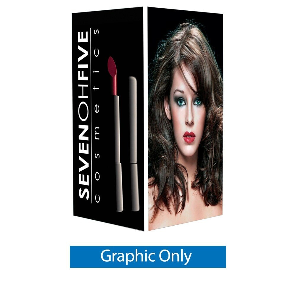 32D Big Sky Square Tower Silver Non-Backlit Frame — 5x8 4 Panels Graphic Only